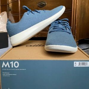 AllBirds Men’s Wool Runner Calm Teal (Natural White) Size 10